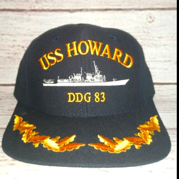 USS Howard DDG-83 Vintage Embroidered Blue Hat Cap - Picture 1 of 5